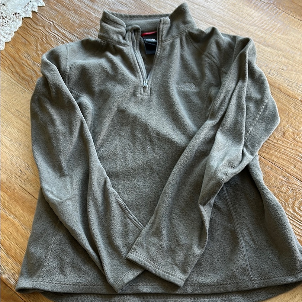 The North Face Green V-Neck Sweater